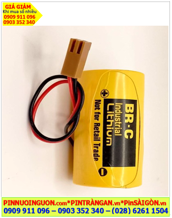 Panasonic BR-C; Pin nuôi nguồn FANUC A20B-0130-K106 lithium 3v 5000mAh _Made in Japan